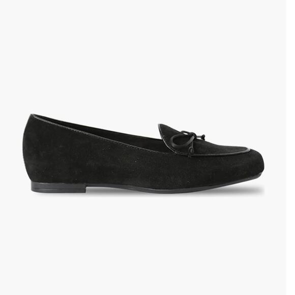 NWOT Munro Rossa Black Suede Flat – Sz 9.5WW (Double Wide) - Picture 2 of 10